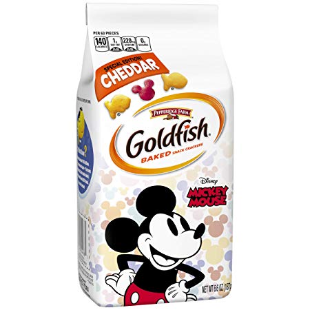 Pepperidge Farm, Goldfish, Special Edition Disney Mickey Mouse, Cheddar Crackers, 6.6 oz