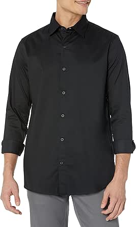 Amazon Essentials Men's Regular-Fit Long-Sleeve Stretch Dress Shirt