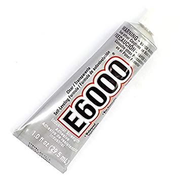 29.5ML E6000 CLEAR GLUE Adhesive Industrial Strength-Jewellery-Rhinestones Crystals - BLING YOUR SHOES WITH THIS GLUE -Also great for Decorating Ceramics Bags Purses, Scrapbooks & anything you want to add Crystals too.