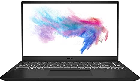 MSI Modern 14 Professional Laptop: 14" IPS-Level Thin Bezel Display, Intel Core i3-10110U, UMA, 4GB RAM, 128GBSSD, Win10Pro, Carbon Gray, Win10 PRO, Carbon Gray (B10MW-641)