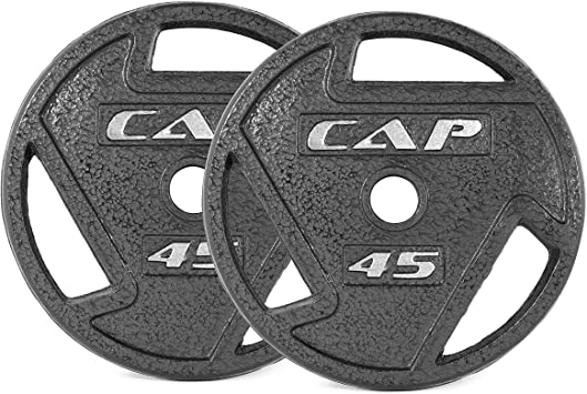 CAP Barbell 2-Inch Olympic Grip Plate, Various Sizes