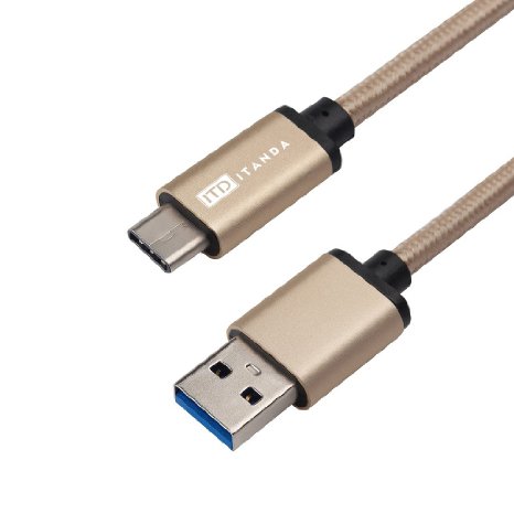 USB Type C, ITANDA 3.3ft / 1M Braided USB-C 3.1 Type-C to USB-A 3.0 Male Charging Data Cable for Nexus 6P, Nexus 5X, OnePlus Two, New Macbook 12 inch, Google ChromeBook Pixel, Nokia N1, Pixel C