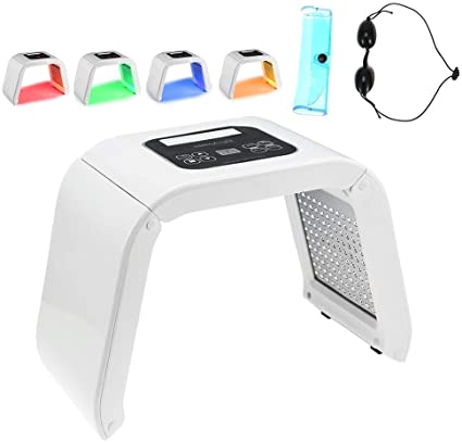 4 Color LED Light Mask Portable Photon PDT Acne Therapy Wrinkle Removal Anti-aging Skin Rejuvenation Facial Care Beauty Machine Home Salon Use