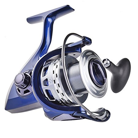 KastKing Triton Dualis Revolutionary Two-speed Spinning Reel - 2-in-1 High / Low Speed High Torque - Smooth Carbon Fiber Drag System - Saltwater Approved Spinning Fishing Reel