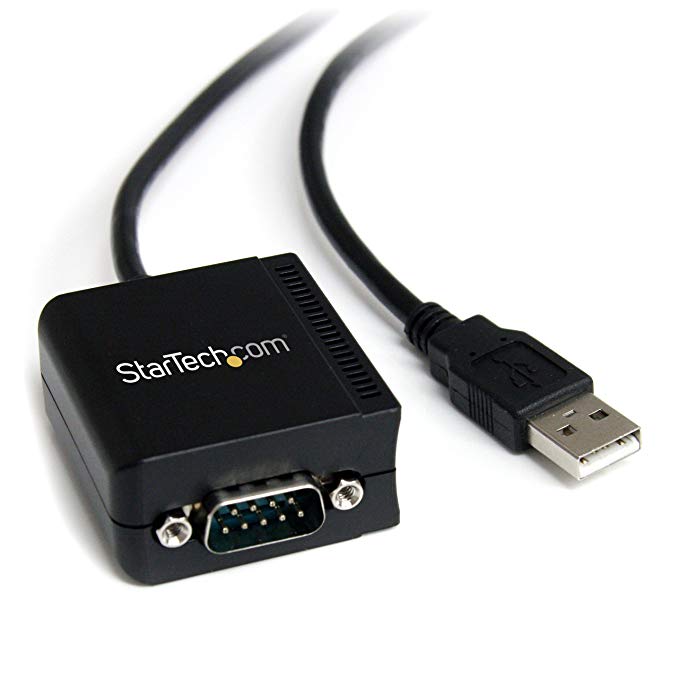 StarTech.com ICUSB2321F USB to Serial Adapter, 1 port, USB Powered, FTDI USB UART Chip, DB9 (9-Pin), USB to RS232 Adapter