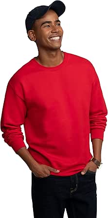 Fruit of the Loom Men's Eversoft Fleece Crewneck Sweatshirts, Moisture Wicking & Breathable, Sizes S-4x