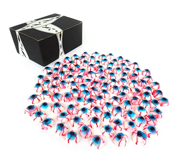 Vidal Gummy Eyeballs, 2.2 lb Bag in a BlackTie Box