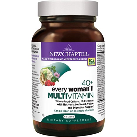 New Chapter Every Woman II 40 , Women's Multivitamin with Fermented Probiotics   B Vitamins   Vitamin D3   Organic Non-GMO Ingredients - 48 ct