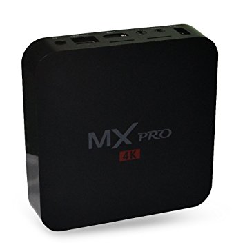 Greatever MX Pro Android TV Box Amlogic S905X Quad Core Android 6.0 Marshmallow 1G/8G 4K Google Streaming Media Players with WiFi HDMI DLNA Set Top Box