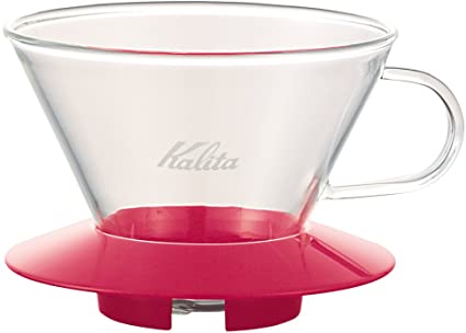 Kalita Wave Series Glass Dripper 185 (2-4 Person Use) Cherry Pink #05071