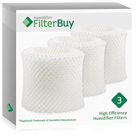 FilterBuy Replacement Humidifier Wick Filters Compatible with HWF64 Holmes, Sunbeam & Bionaire. Fit Units requiring Filter B. Pack of 3.