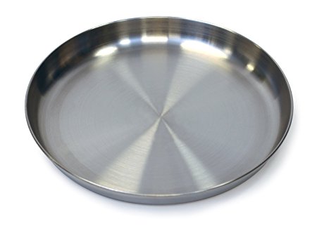 Stansport Stainless Steel Plate, 9-Inch