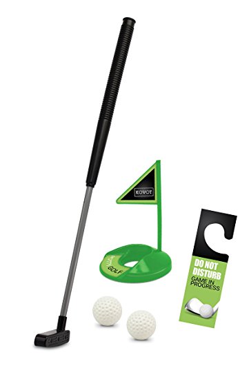 KOVOT Potty Golf - Practice Putting from the Toilet - Great Gag Gift