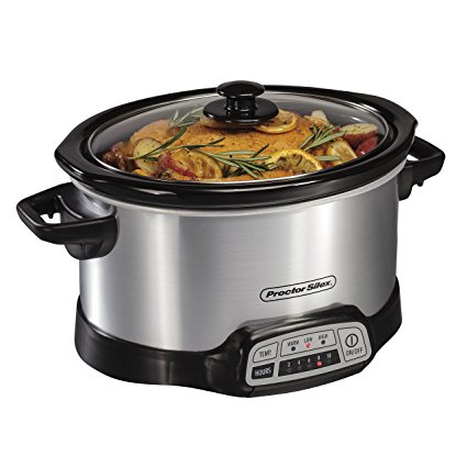 Proctor Silex 33442 Slow Cooker, Silver