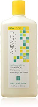 Andalou Naturals Brilliant Shine Shampoo, Sunflower and Citrus, 11.5 fl. Oz.