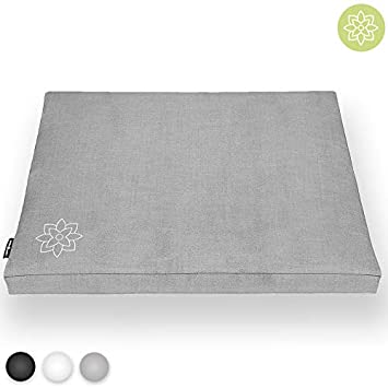 Mindful and Modern Zabuton Meditation Mat – Cotton Meditating Cushion for Best Kneeling and Sitting Support – Large Rectangular Floor Pillow for Zafu or Bench