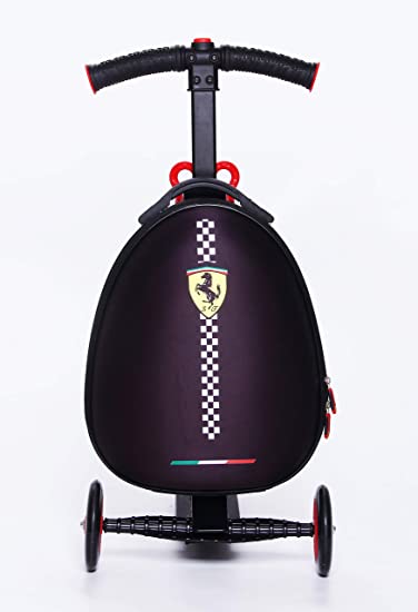 Ferrari Kids Scooter Luggage, Black