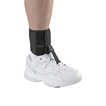 Ossur Foot-Up Drop Foot Brace Black Medium 7-8.25" - Orthosis Ankle Brace Support Comfort Cushioned Adjustable Wrap