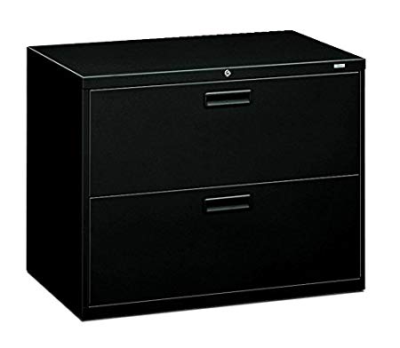 HON 582LP 500 Series 36 by 28-3/8 by 19-1/4-Inch 2-Drawer Lateral File, Black