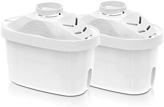 Upgraded Water Filter Replacement 2 Pack, Latest Standard Water Filter Cartridges, Compatible with Most Brands of Water filter Pitcher