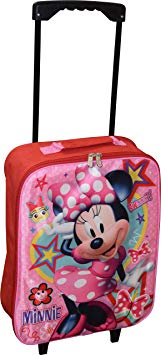 Group Ruz Junior Minnie Mouse 15" Collapsible Wheeled Pilot Case - Rolling Luggage