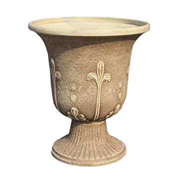 Exaco FM-0071 Endura Clay Modena Urn Planter, Sandstone