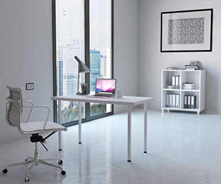Ikea Linnmon Desk with Adils Legs for Multi Purpose 47 1/4x23 5/8 Table , White Top and White Legs