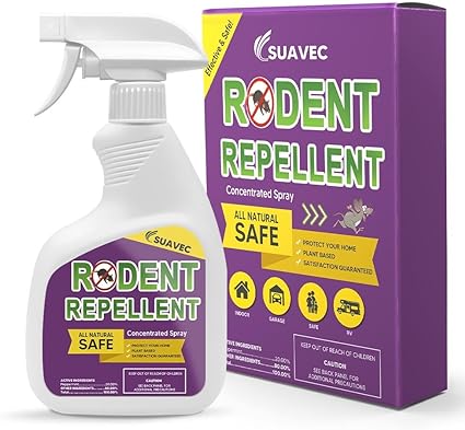 Rodent Repellent Spray, Peppermint Spray for Mouse Repellent, Mice Repellent, RPeppermint Oil to Repel Mice and Rats, at Deterrent Spray for House, RV Rodent Repellant, Keep Mice Away Indoors