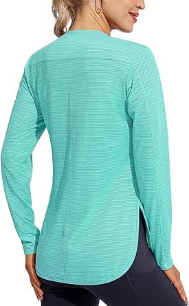 G4Free Women Long Sleeve UV Shirts Quick Dry Moisture Wicking Hiking Shirts Workout Tops for Women