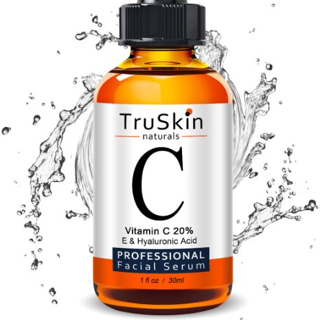 The BEST ORGANIC Vitamin C Serum for Face with Hyaluronic Acid, 20% C + E Professional Topical Facial Skin Care Helps Repair Sun Damage, Fade Age Spots, Dark Circles, Wrinkles & Fine Lines -1 oz