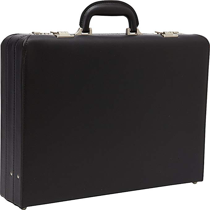 Heritage Vinyl Single Compartment 17.3" Laptop Case With Secure Combination Lock Briefcase