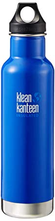 Klean Kanteen Classic Stainless Steel Water Bottle with Klean Coat, Double Wall Vacuum Insulated and Leak Proof Loop Cap 2018