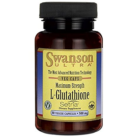 Swanson Maximum Strength L-Glutathione 500 mg 30 Veg Caps