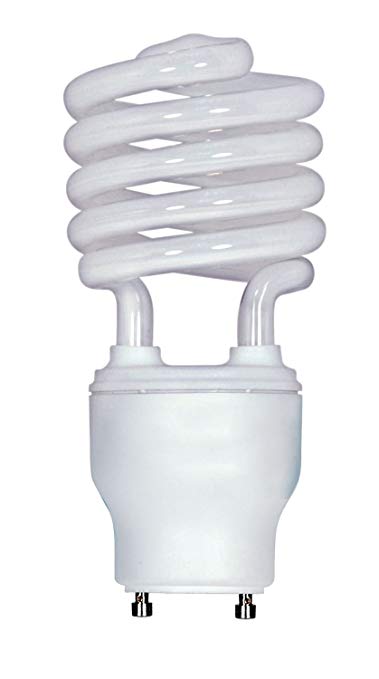 (6-Pack) Satco S8207 26-Watt 2700K GU24 Base Mini Spiral Compact Fluorescent Lamp, 120W Equal