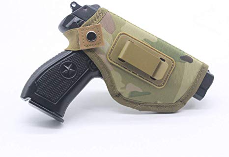 ideanovo Concealed Carry Holster Carry Inside or Outside The Waistband for Left Hand Outside Use & Right Hand Concealed Use Draw Fits Subcompact to Large Handguns (Camouflage)