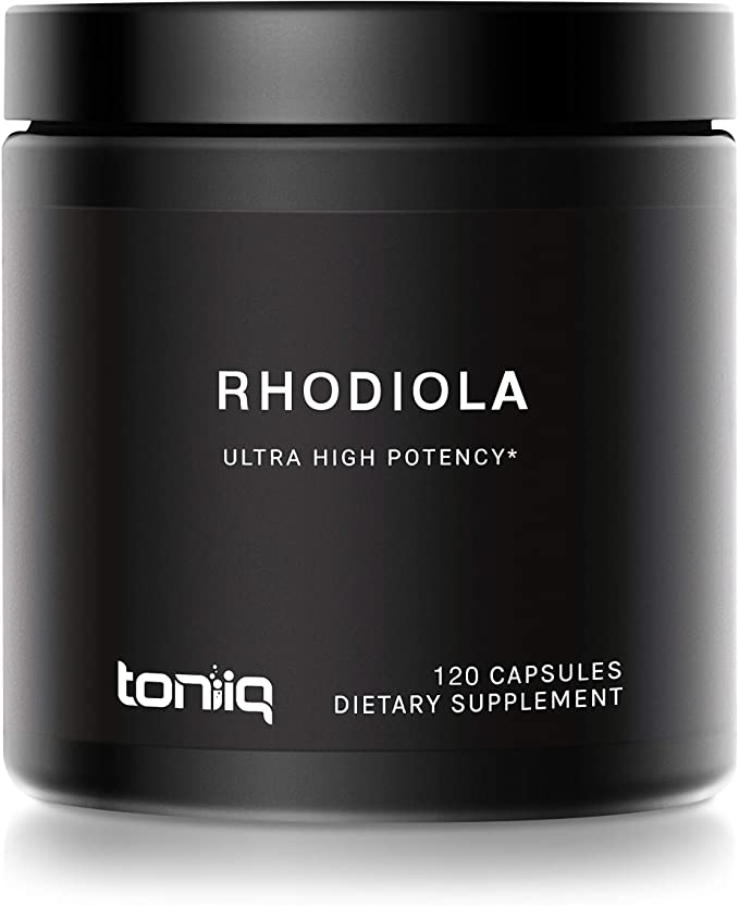 Triple-Strength 600mg Rhodiola Rosea - 120 Capsules - 5% Salidroside Concentrated Extract - The Strongest Rhodiola Supplement Available - Optimal Support for Reduced Stress and Enhanced Energy