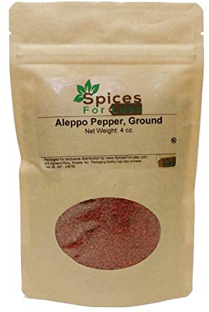 SFL Aleppo Pepper, Ground/Crushed - Kosher - Fresh (4 oz)