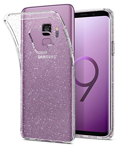 Spigen Liquid Crystal Galaxy S9 Case with Light but Durable Flexible Clear TPU Protection for Samsung Galaxy S9 (2018) - Glitter Crystal Quartz