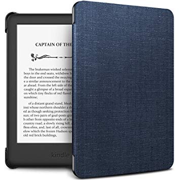Infiland Case Cover for Kindle 2019 (built-in front light), Thinnest and Lightest Case Compatible with Amazon All-new Kindle 10th Generation 2019 Release(Auto Sleep/Wake Function),Navy