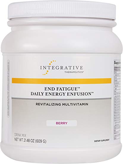 Integrative Therapeutics - End Fatigue Daily Energy Enfusion - Revitalizing Multivitamin - Berry Flavor Drink Mix - 21.48 Ounce