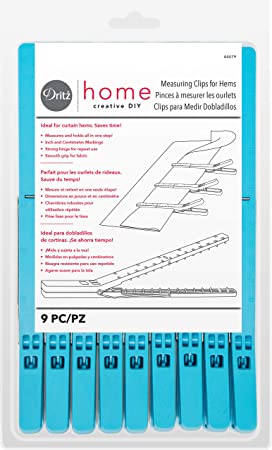 Dritz Home 44079 Measuring Clips, 8.125 x .5-Inch (9-Piece)