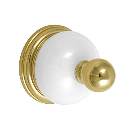 Delta Select 69335-PBB Bathroom Robe Hook 2.5 Inch Brass Porcelain