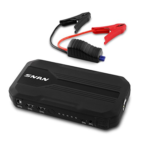 SNAN Car Battery Charger 400A Peak 12000mAh Jump Starter Emergency Battery Booster Portable Power Bank with 4 Output Ports
