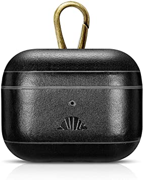 intelliARMOR - CarryOn Genuine Leather Case for Apple Airpods Pro (Black)