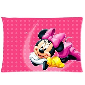 Custom Cute Minnie Mouse Pillowcase Standard Size Design Cotton Pillow Case