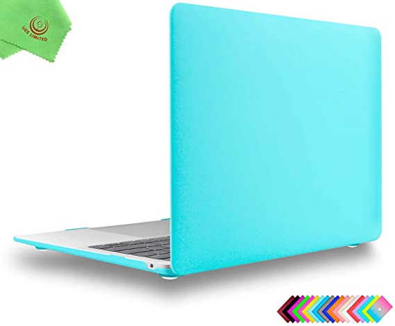 UESWILL Smooth Matte Hard Shell Case Cover for 2018 2019 2020 MacBook Air 13 inch Retina Display & Touch ID & USB-C Model A2179 A1932, Turquoise