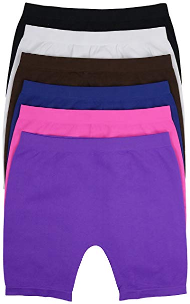 ToBeInStyle Girl's Pack of 6 Long Boyshorts