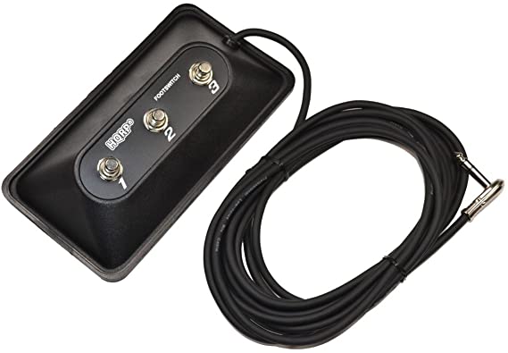 HQRP 3-Button Guitar Amp Footswitch for DigiTech FS3X replacement plus HQRP Coaster