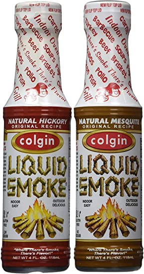 Colgin Gourmet Liquid Smoke - Natural Mesquite and Natural Hickory Flavors, 4 Ounces