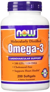 Now Foods Omega-3 1000mg 200 Softgels